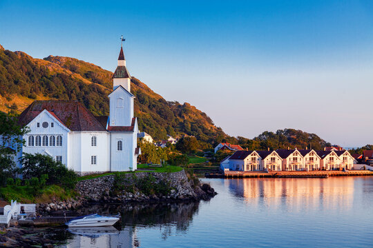 Norwegen, Hidra, Kirkehavn