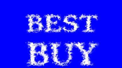 Best buy cloud text effect blue isolated background. animated text effect with high visual impact. letter and text effect. 