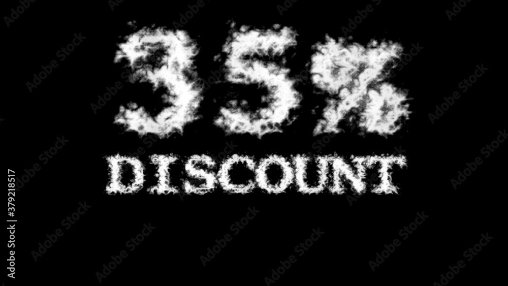 Fototapete 35% discount cloud text effect black isolated background. animated text effect with high visual impact. letter and text effect. 