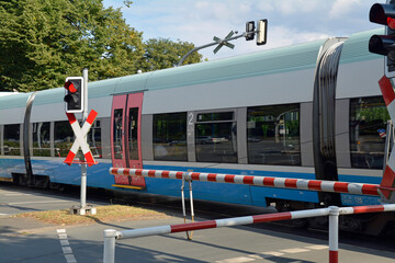 beschrankter bahnübergang