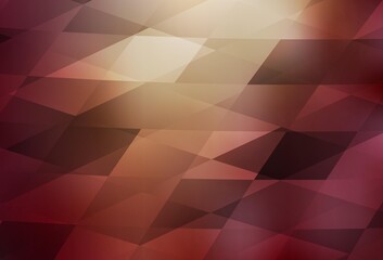 Light Red, Yellow vector template with rhombus.