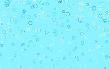 Light BLUE vector template with circles.