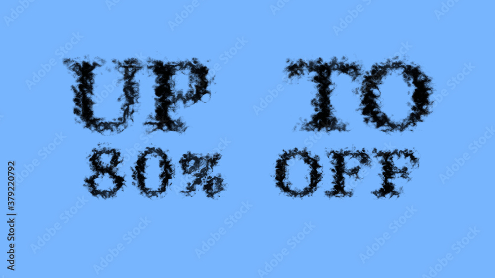 Fototapete Up To 80% Off smoke text effect sky isolated background. animated text effect with high visual impact. letter and text effect. 