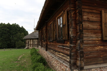 Fototapeta na wymiar Front view of Tadeusz Kościuszko summer residence in Kossovo