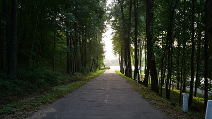 Fototapeta na wymiar Beautiful park in the Minsk suburbs.