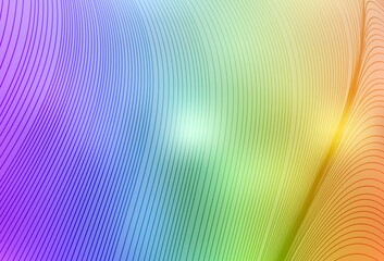 Obraz premium Light Multicolor vector texture with bent lines.