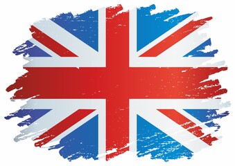 Flag of the United Kingdom, United Kingdom of Great Britain and Northern Ireland. Bright, colorful vector illustration