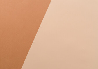 flat lay color paper beige and brown