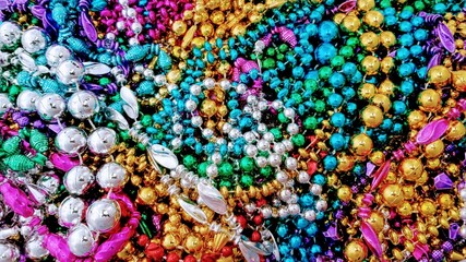 Mardi Gras beads.