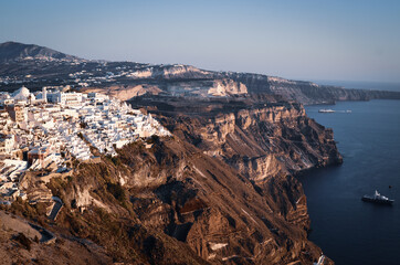 Greek islands summer sunset