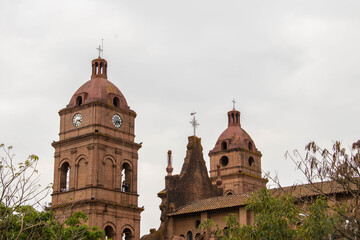 church domes from behind