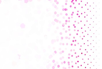 Light Pink vector pattern with random forms.