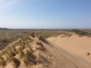 Fototapeta na wymiar sand dunes in burrows