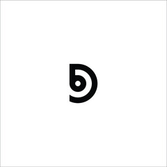 bd or db initial logo is a little explanation of the concept of the logo: a unique letter with clean, clear, thick, and elegant lines