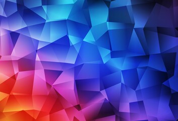 Obraz premium Light Blue, Red vector abstract mosaic pattern.