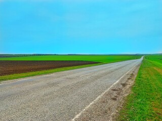road in the field