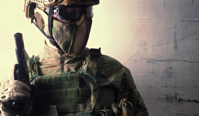 airsoft player