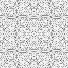 Intersecting circles and oval shapes.