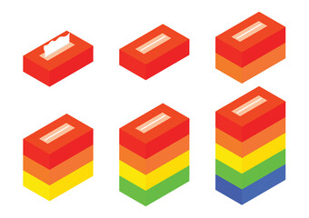 1つ～5つセットのボックスティッシュセット