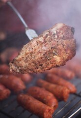 meat on the grill
