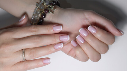 Beautiful Female Hands. Beautiful hand with perfect nails