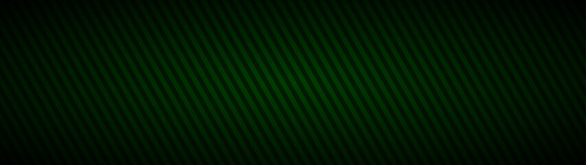 Abstract background of inclined stripes in dark green colors