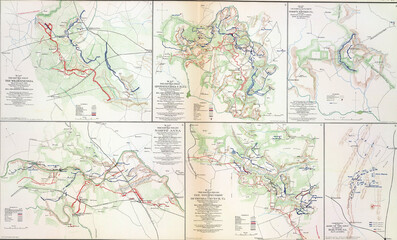 Map of battles of the Wilderness, Spotsylvania and North Anna, 1