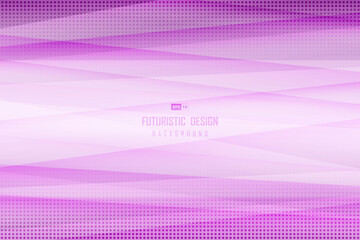 Abstract gradient purple design pattern of line decoration artwork background with halftone. illustration vector eps10