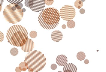 Light Red vector background with bubbles.