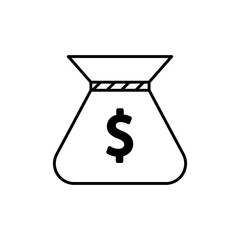 Icono de bolsa de dinero