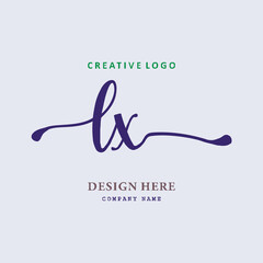 pharmacy LX letter logo is simple, easy to understand and authoritative