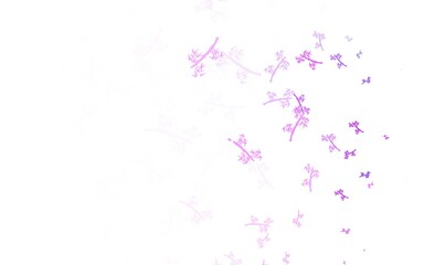 Light Purple vector elegant background with branches.