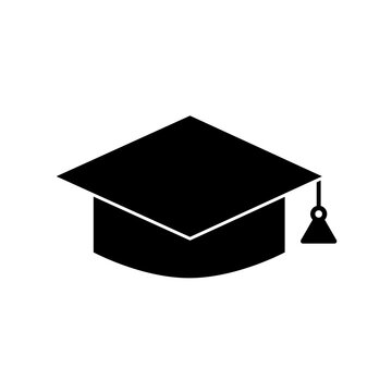 Icono de gorro de graduaci&oacute;n. Vector