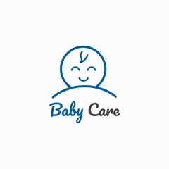 Baby Care Logo Vector Cute