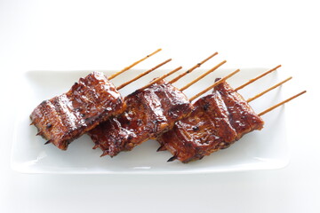 Japanese food, grilled Uragi ell fish for gourmet cuisine