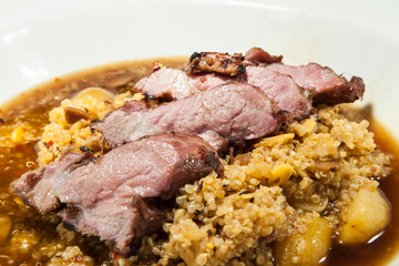 beef over cous cous