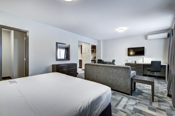 Real estate photography - Modern Scandinavian Style Hotel rooms in Montreal, Canada