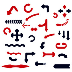 colorful hand drawn arrows.