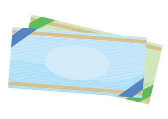 2枚の商品券のイラスト