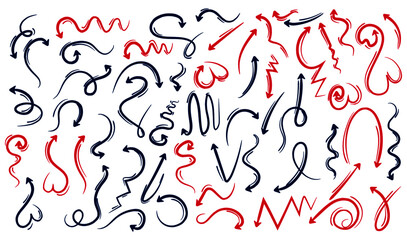 colorful hand drawn arrows.