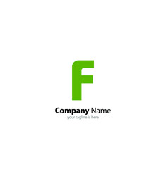 Fototapeta premium the simple elegant logo of letter f with white background