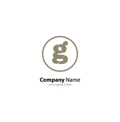 letter g elegant logo concept with white background