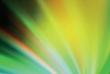 Light Green, Yellow vector glossy abstract layout.