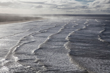 sandy dunes at beach