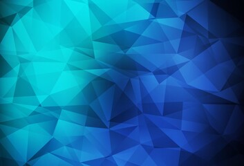 Fototapeta premium Dark Blue, Green vector abstract mosaic backdrop.