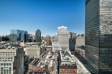 Fototapeta premium Real estate photography City views and buildings in Montreal downtown 