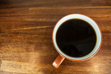 coffee beans and cup