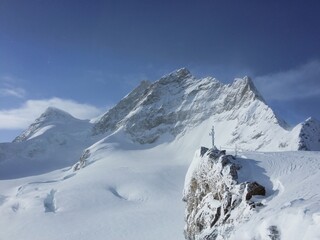 Obraz premium swiss mountains in winter