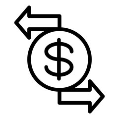 currency line style icon. very suitable for your creative product.