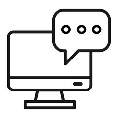 Pixel perfect bubble text chat message notification icon